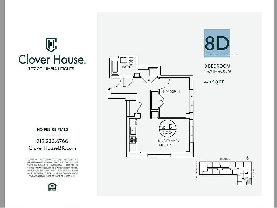 1st image of 107 Columbia Hts APT 8D