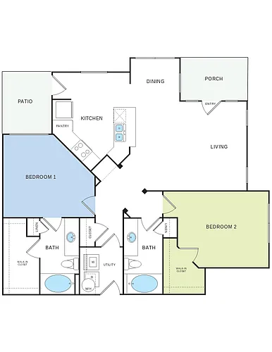 Floor plan B5 (Bottom Unit)