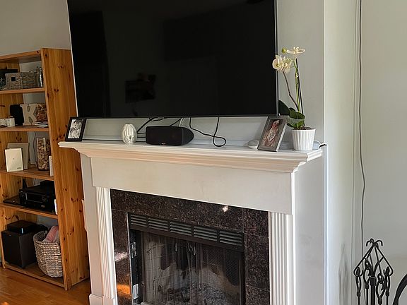 Fireplace in main floor living area