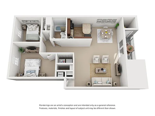 Floor plan 2BR/A