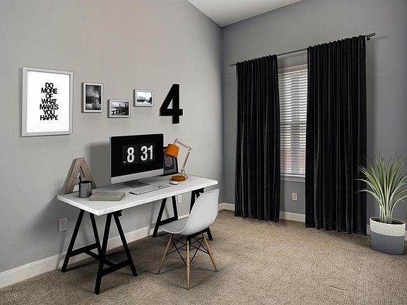 This "bonus" room could function as a 2nd bedroom or office/study. This top level unit has the highest ceilings of any floor in the building.