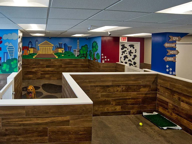 Onsite retailer, Doggie VIP, provides dog walking, grooming and daycare