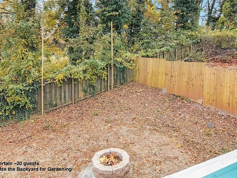 Shared Space - Backyard with a firepit