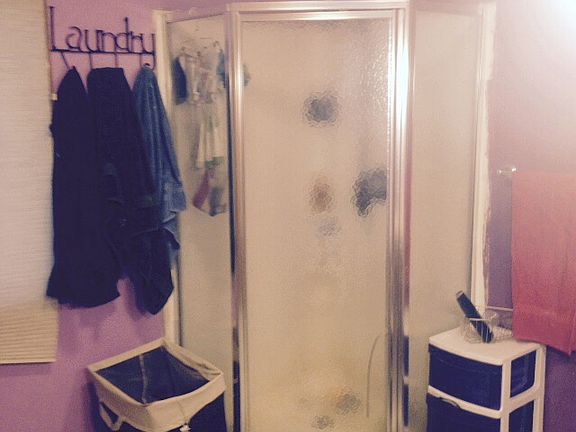 Main floor bath with laundry