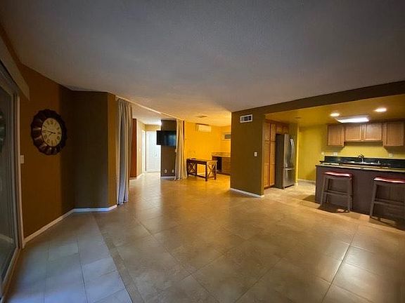 View from living space to house