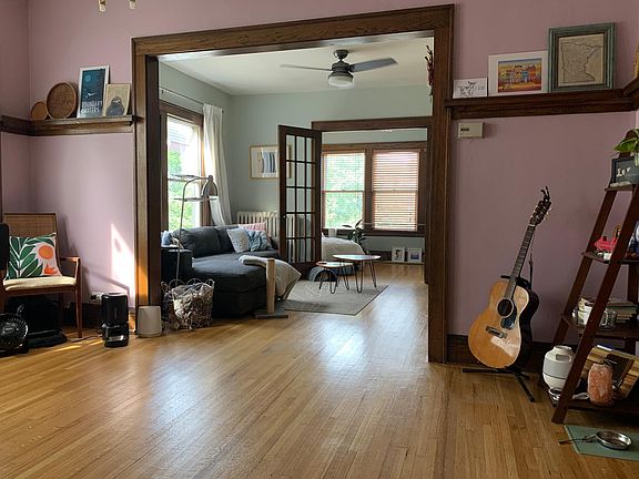 Dining room, living room, sunroom (view from kitchen door)