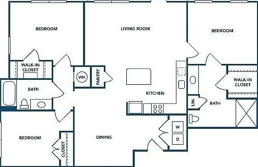 3 Bedroom | 2 Bath | 1402 SF 3 Bedroom | 2 Bath | 1402 SF