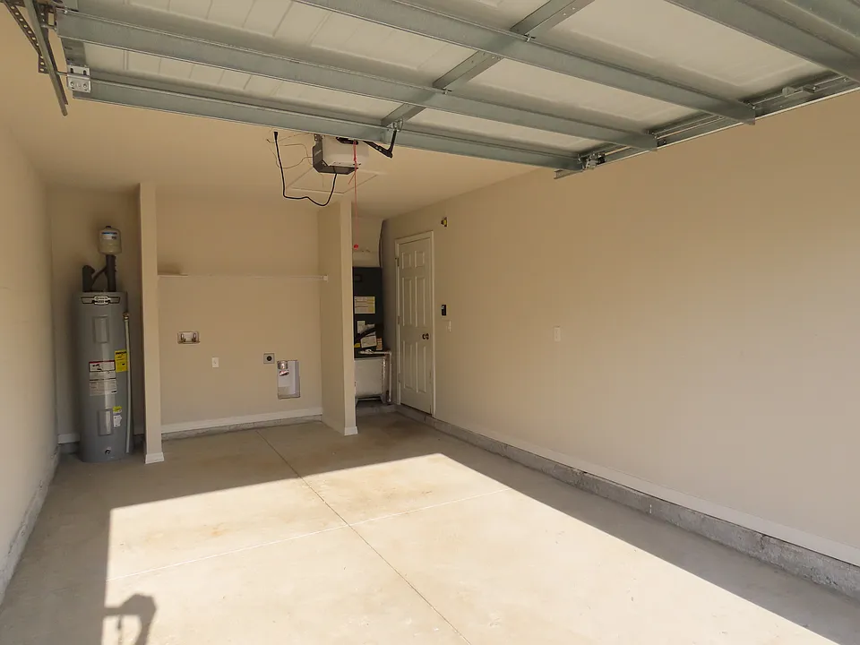 Finished Garage, washer and dryer hook-ups