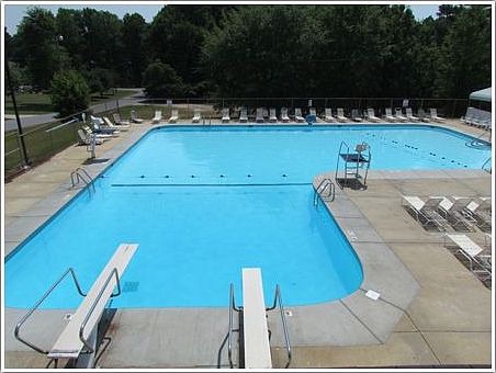 Angier Pool 1/2 mile away.