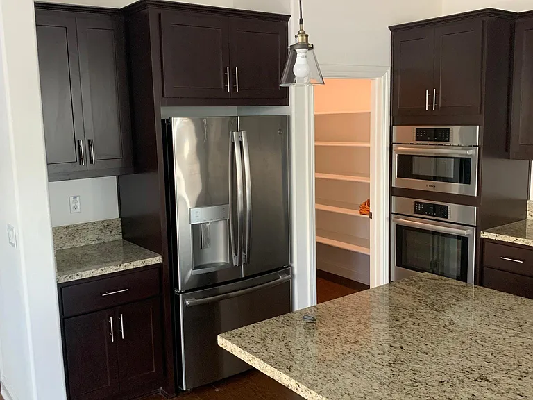 Kitchen looking towards pantry
