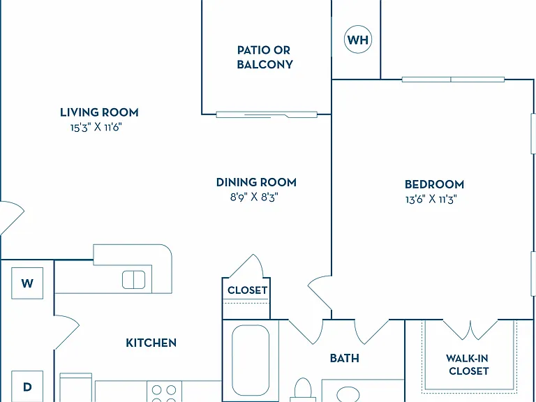 1 Bedroom | 1 Bath | 669 SF 1 Bedroom | 1 Bath | 669 SF