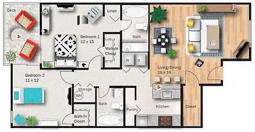 Floor plan Redwood
