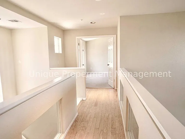 hallway to master bedroom