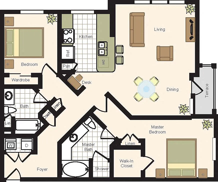 Floor plan 2B