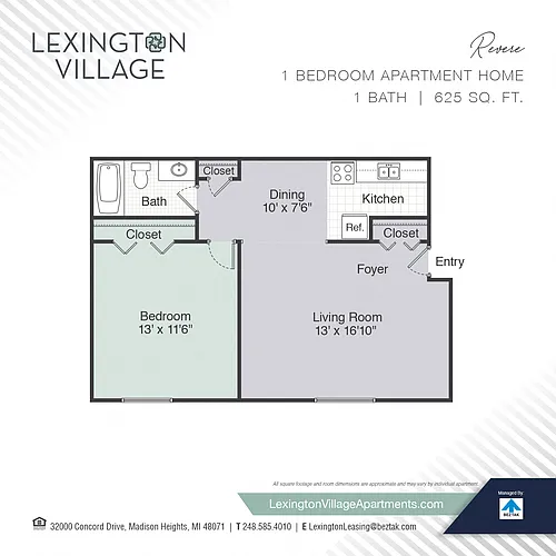 Floor plan Revere