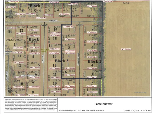 BLOCK-2 Shamrock Ave Lot 3, Park Rapids, MN 56470