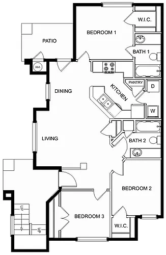 Floor plan C-1 60