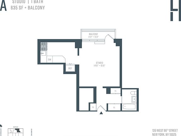 2nd image of 135 W 96th St APT 9A