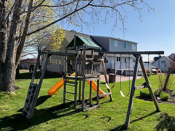 Swing set included