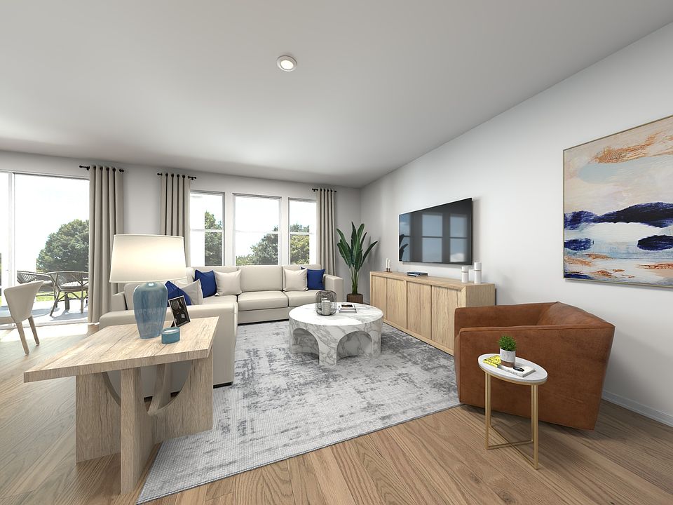 Rendering of the Modena Floorplan Living Room.
