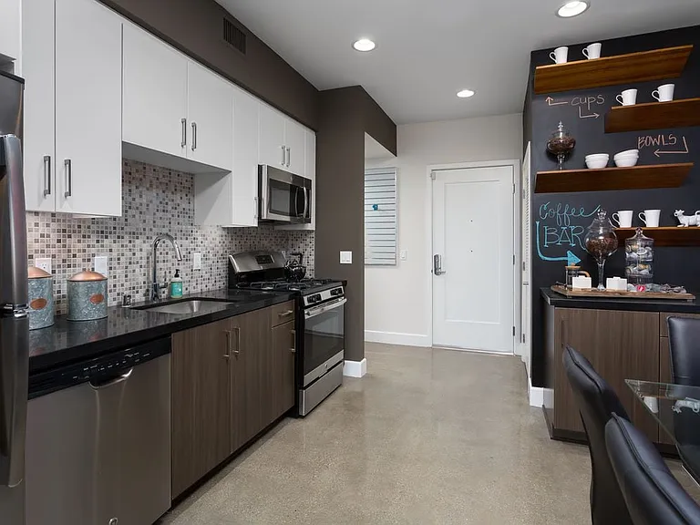 Kitchen with Chalkboard Wall