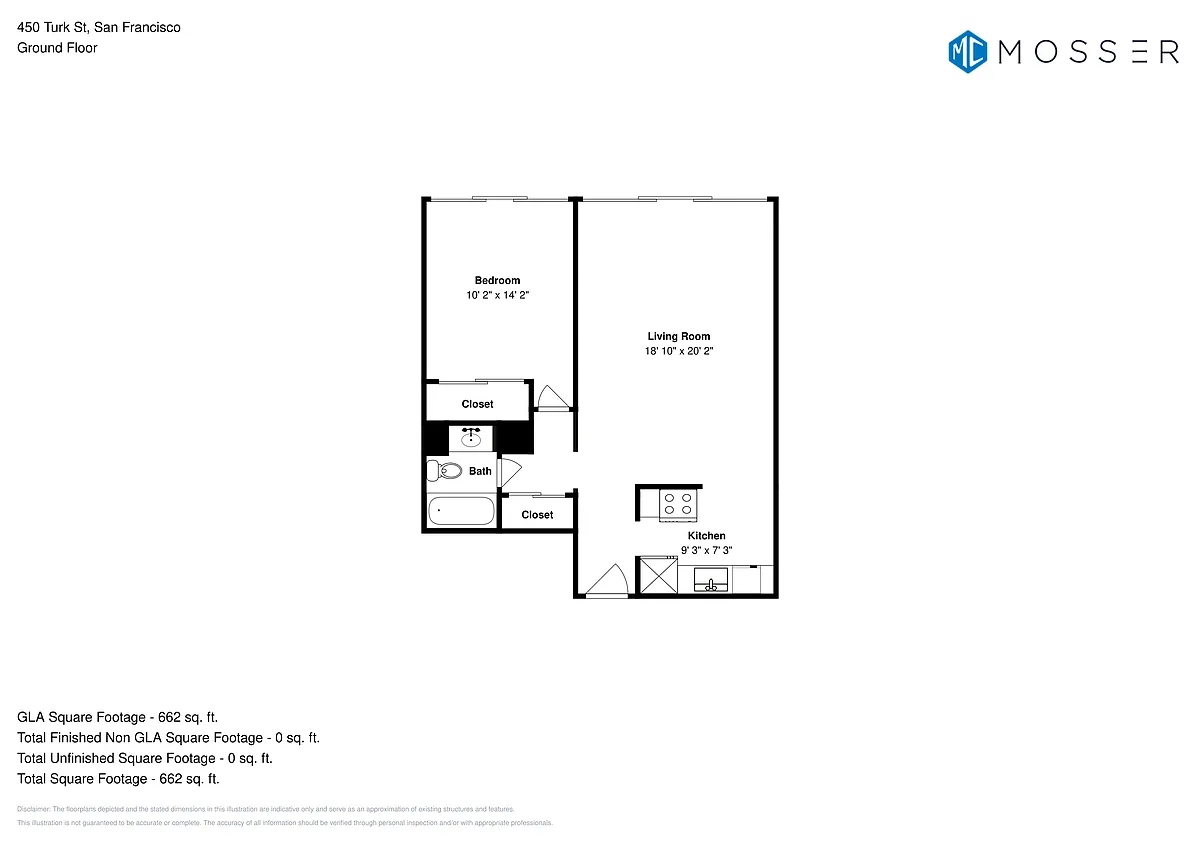 Floor plan 1 Bedroom - Plan 1