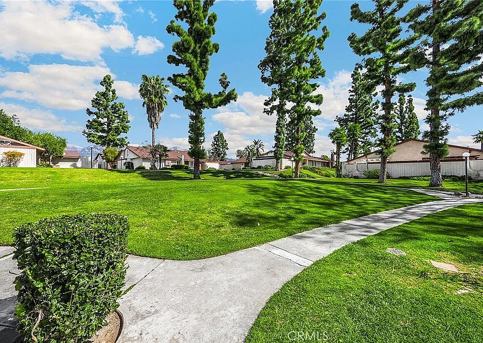 Community area behind the house.