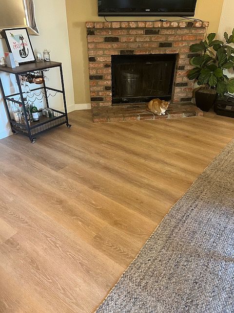 Luxury vinyl plank flooring