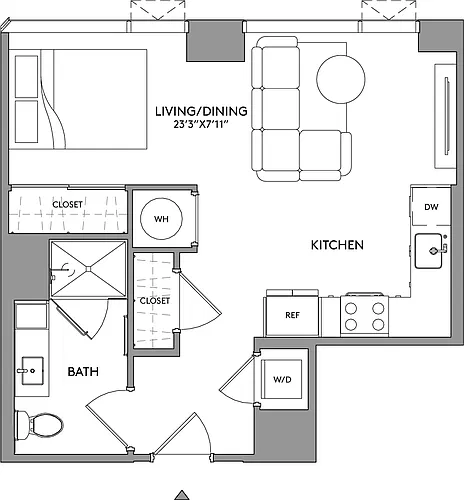 Floor plan Studio-S7