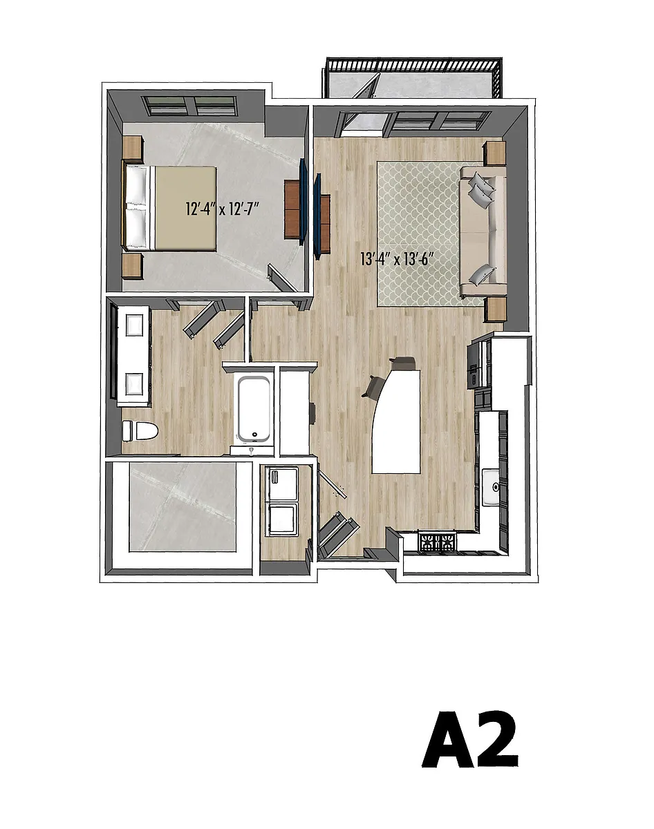 Floor plan Lantana | A2