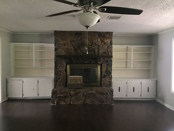 living room with fireplace