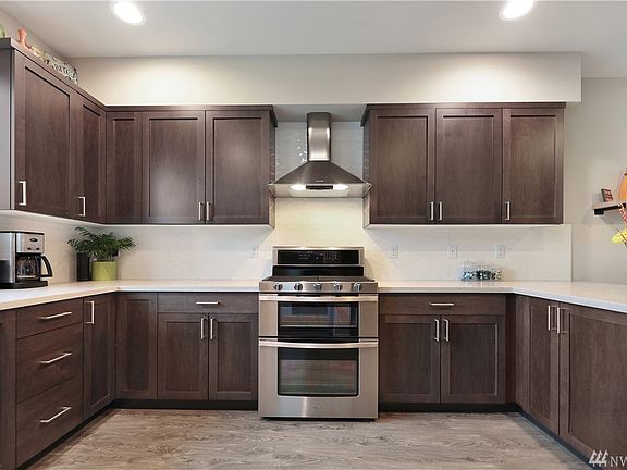 This gourmet kitchen has so much counter space. 