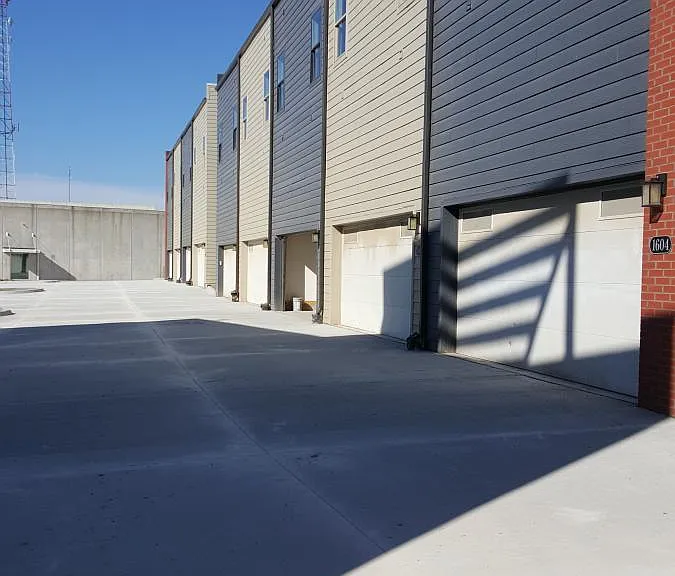 Rear garage