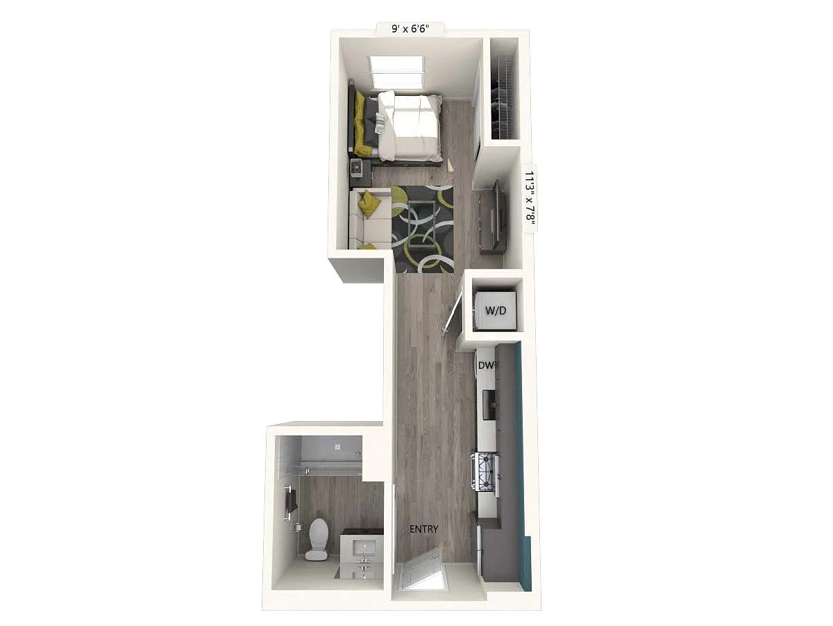 Floor plan S2-FinishII-415-421sf