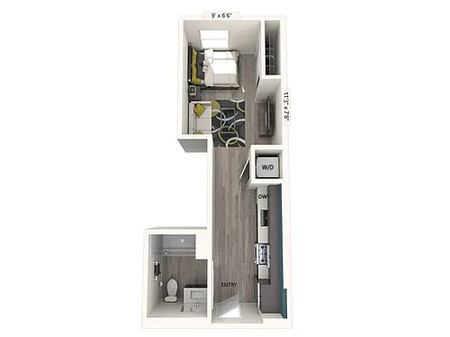 Floor plan S2-FinishII-415-421sf