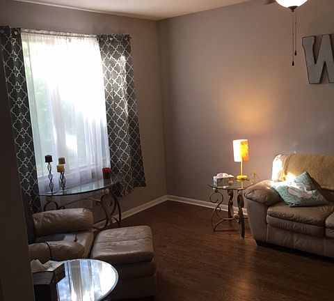 Sunken den or living room 