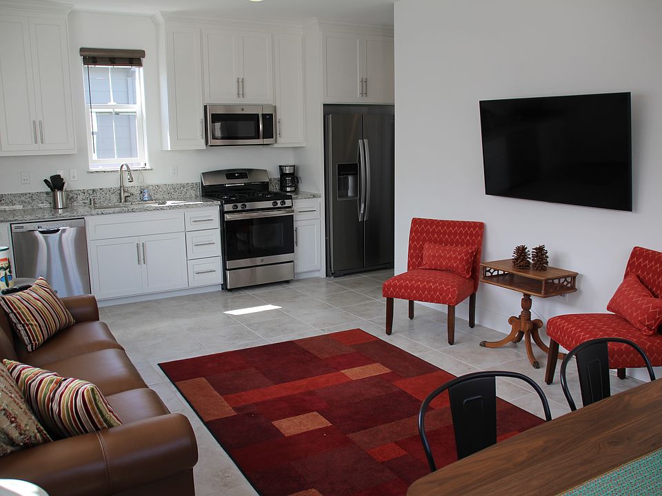 large living area open to kitchen