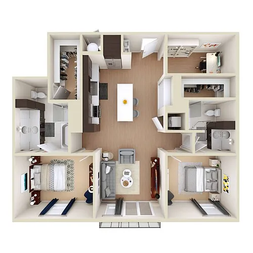 Floor plan B1 + DEN