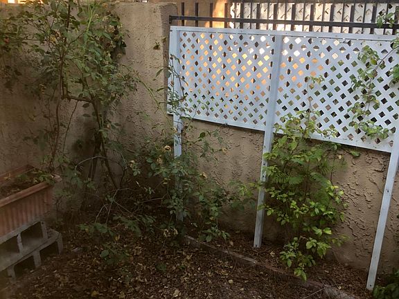 Private fenced patio