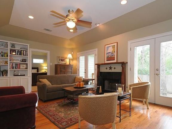 Large 2nd living area opens to one of the yards