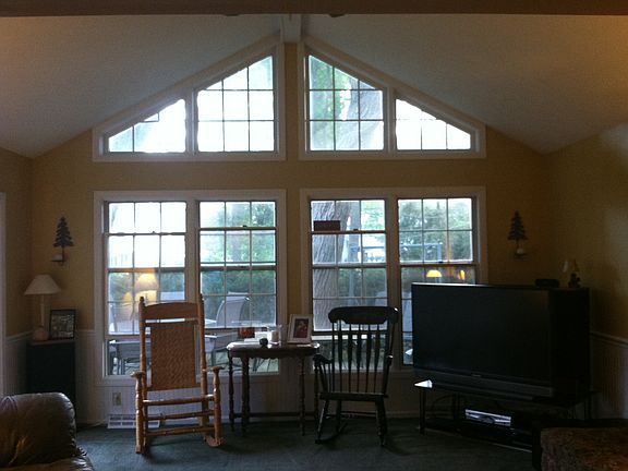 Family room facing backyard
