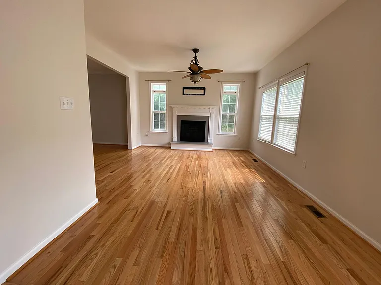 Living room with gas fireplace