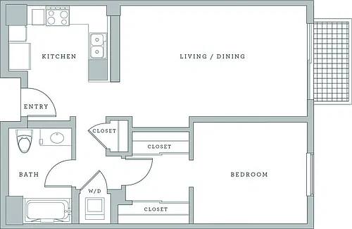 Floor plan 1H - Renovated