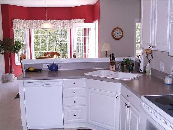 Sharp white cabinets