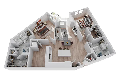 Floor plan 2x2B8