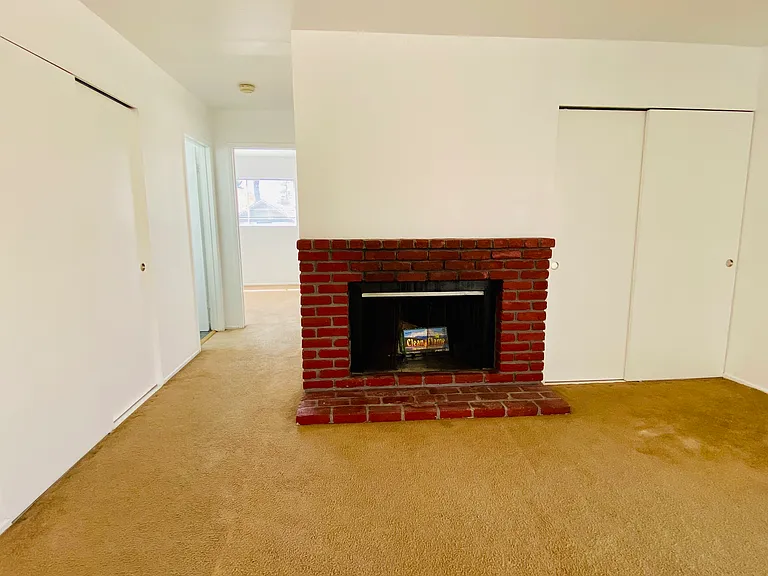 Working fireplace.