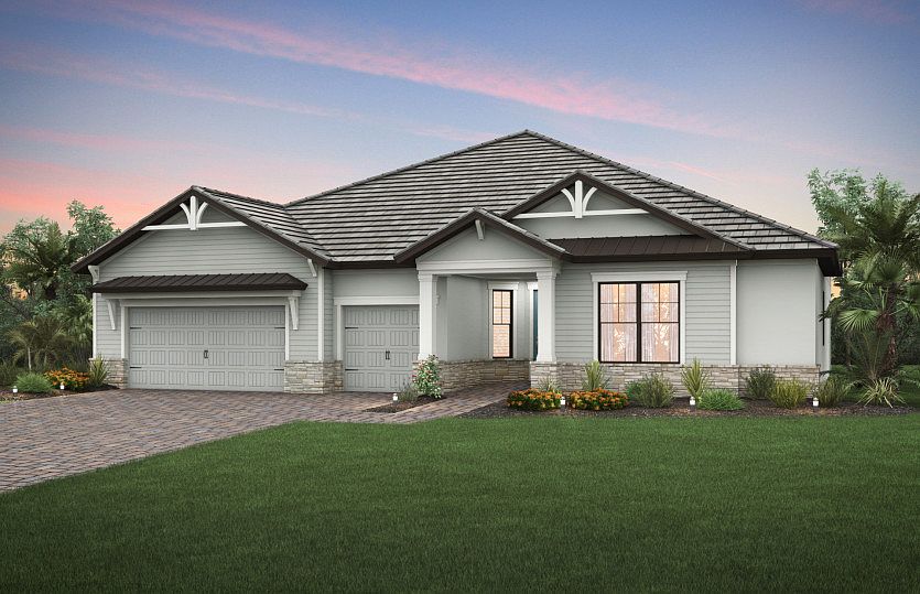 Exterior KW2B with siding and stone detail