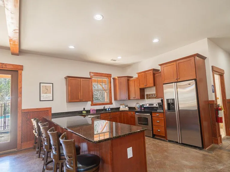 Fully equipped kitchen in clubhouse