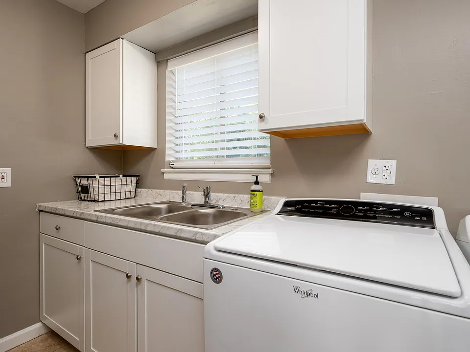 Remodeled kitchen with new cabinets