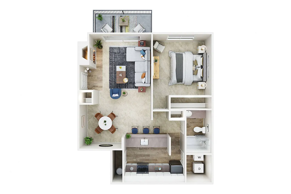 Floor plan 1B